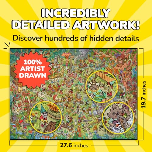 Jigsaw Puzzles 1000 Pieces with Storytelling Comics