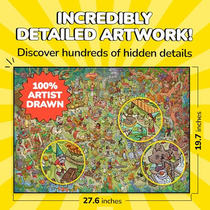 Jigsaw Puzzles 1000 Pieces with Storytelling Comics