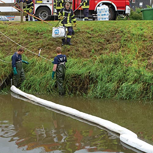 Oil Boom - Oil-Only Absorbent Boom - 8 Pack - 3" x 10' Boom - Absorbs up to 2 gallons per Boom - BOM406 (8 Booms)