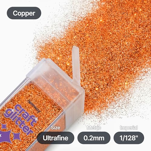 Craft Glitter Shaker Copper 110g Ultrafine (4.5 Ounce)