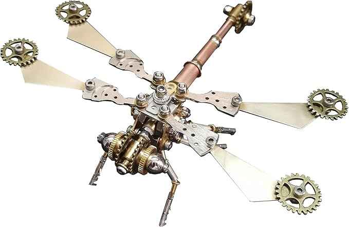 Mechanical DIY Kits Puzzle Dragonfly Model Handmade Personalized Gifts Adult Craft Kits,Metal Building Hobby Kits DIY Projects Arts and Crafts, Cool Ideas for Birthday(Gear Dragonfly)