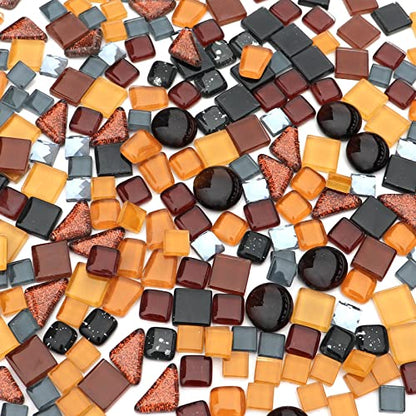 Assorted Black Irregular Crystal Mosaic Tiles (9 Ounce)