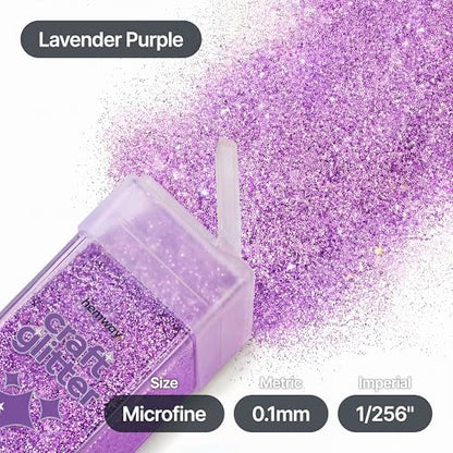 Craft Glitter Shaker Lavender Purple 130g Microfine (4.6 Ounce)