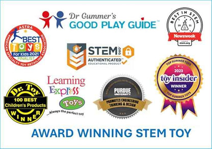 Snap Circuits Jr. SC-100 Electronics Exploration Kit, Over 100 Projects, Full Color Project Manual, 28 Parts, STEM Educational Toy for Kids 8 +
