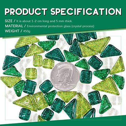 Mixed Colors Shine Crystal Series Mosaic Tiles Assortment Kit