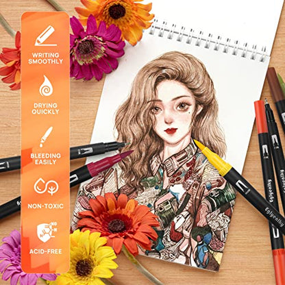 Colored Markers for Adult Coloring (36 Count)