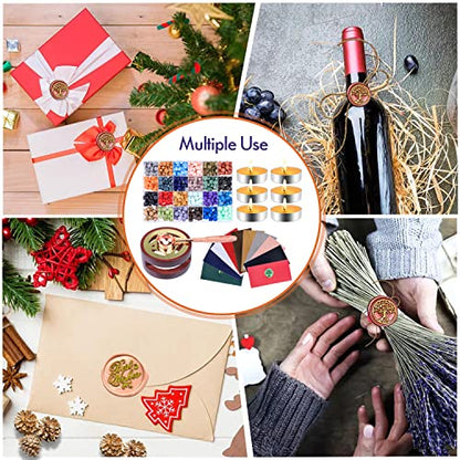 Wax Seal Stamp Kit with Gift Box (3 Ounce)