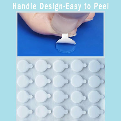 Strong Adhesive Dots Double Sided, Clear Museum Putty, Sticky Tack Glue Removable Mounting Putty for Wall Hanging, Crafts, Balloons, Poster, Museum, Decorations