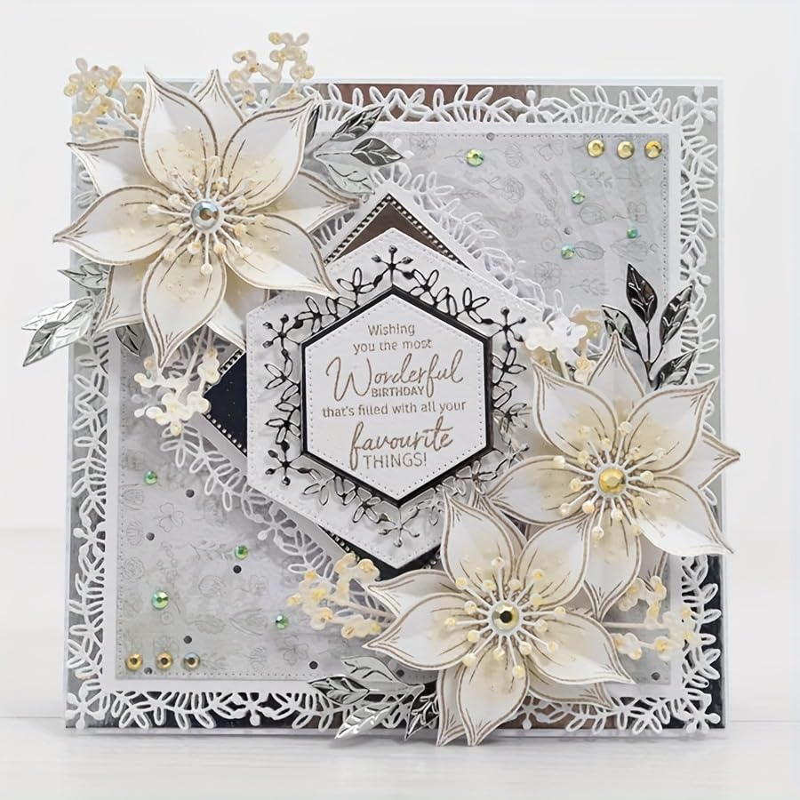 Flowers Metal Cutting Die for Scrapbooking