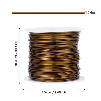 164FT Jewelry Wire 22 Gauge Tarnish-Resistant Copper Beading Wires Roll Bulk for DIY Crafts Jewelry Making, Antique Bronze - Crafty Corner