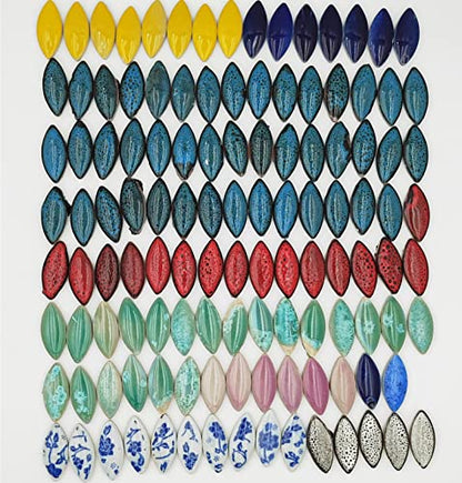500g 1.1lb Random Color Irregular Ceramics Mosaic Tiles (16 Ounce)