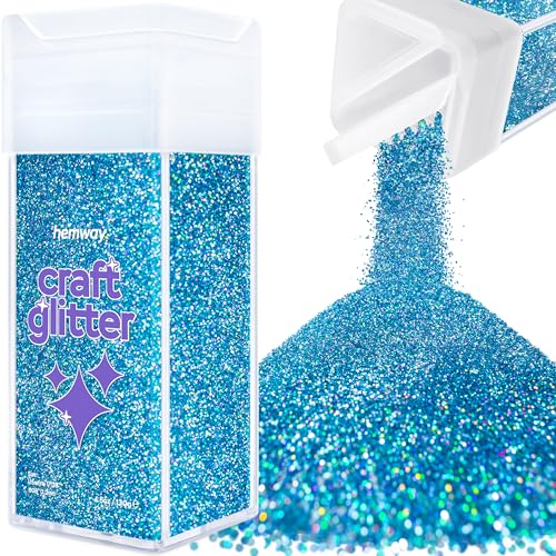 Craft Glitter Shaker Ocean Blue Holographic 130g Ultrafine (4.5 Ounce)