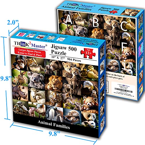 Animal 500 Pieces Jigsaw Puzzle with Very Large Jigsaw Pieces. for Adults