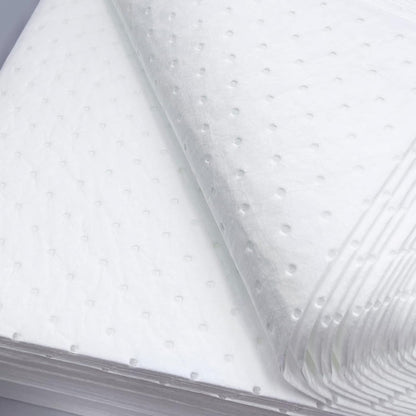 Heavyweight Oil Absorbing Pads,White Absorbing Heavy Weight Oil-Only Absorbent Mat Pad (20 Pads,15" x 20"')…