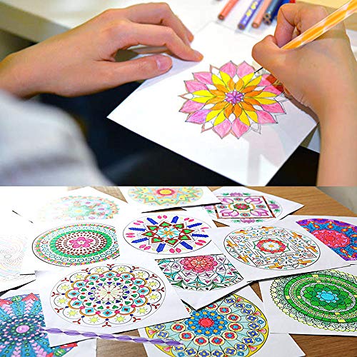 19pcs Mandala Dotting Tools Set Pen Dotting Tools Mandala Stencil Ball Stylus Paint Tray for Painting Rocks (58 Count)