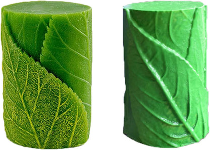 Tree Leaf Candle Mold Silicone Clay Soap Mould for Making Soy Wax Beeswax Candles Handmade Art Craft Fondant Cake Decor