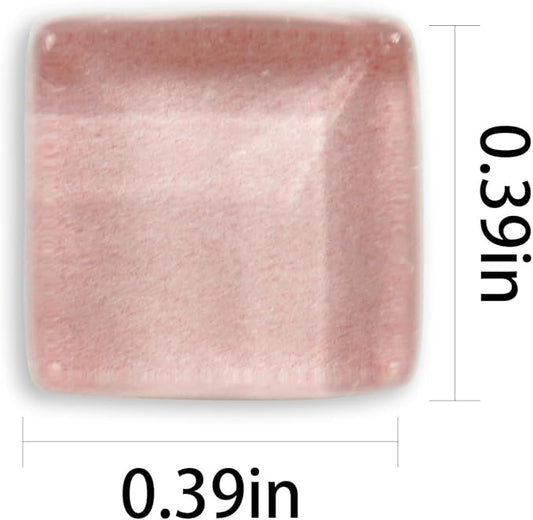 Square Glass Mosaic Tiles Bulk for Adults Crafts Supplies,200g Iridescent Glass Pieces for DIY Mosaic Art Picture Frames Handmade Jewelry Coasters Decoration