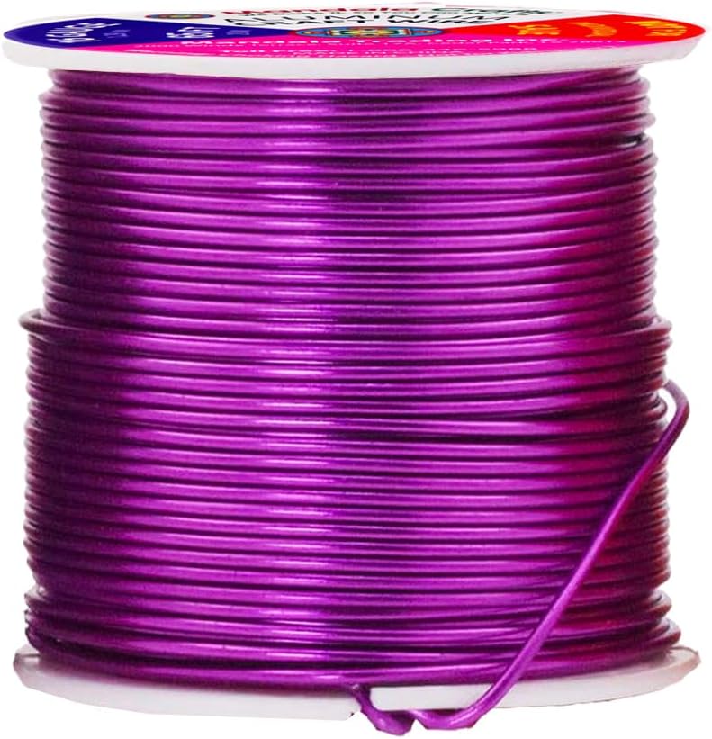 Mandala Crafts 16 Gauge Anodized Aluminum Craft Wire for Jewelry Making – 390 FT Colored Flexible Silver Copper Purple Gold Brown Red Wire - Bendable for Bonsai Armature Crafting Sculpting - Crafty Corner