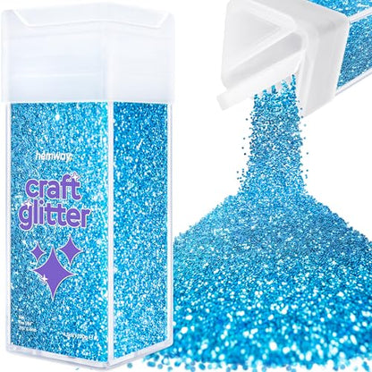 Craft Glitter Shaker Ocean Blue 130g Fine (3.8 Ounce)