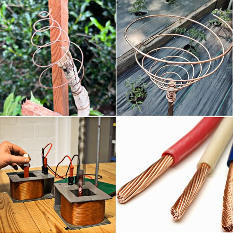 18 Gauge 1.0 mm 65 Feet 5 oz 99.9% Dead Soft Copper Wire for Electroculture Gardening