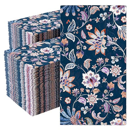 Floral Napkins for Decoupage 200 Pcs 3 Ply Floral Paper Napkins (200 Count)