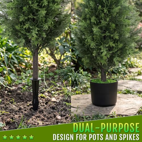 2Pack 3FT Artificial Cedar Tree (2 Count)