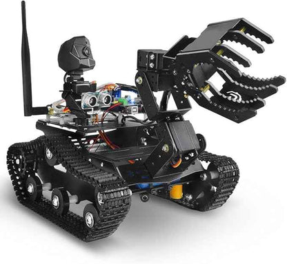 Robotic Car with 720P Camera, Arduino MEGA2560 Compatible Control Board, All-Metal Chassis for Robotics Development, Programming Practice, STEM Education Gift for Adults & Teens
