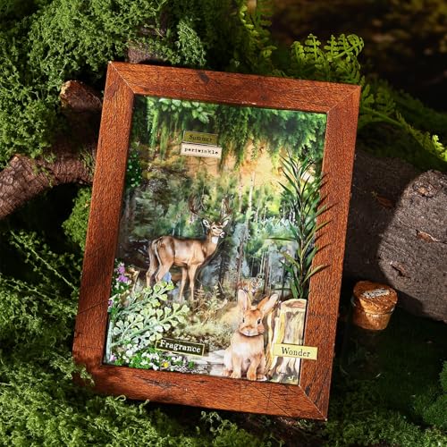 4 Rolls Forest Scenery PET Tape for Scrapbook Journaling (5 Count)