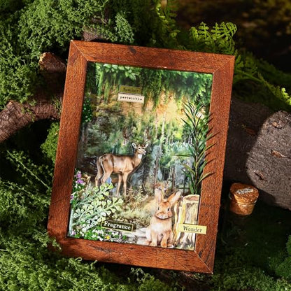 4 Rolls Forest Scenery PET Tape for Scrapbook Journaling (5 Count)