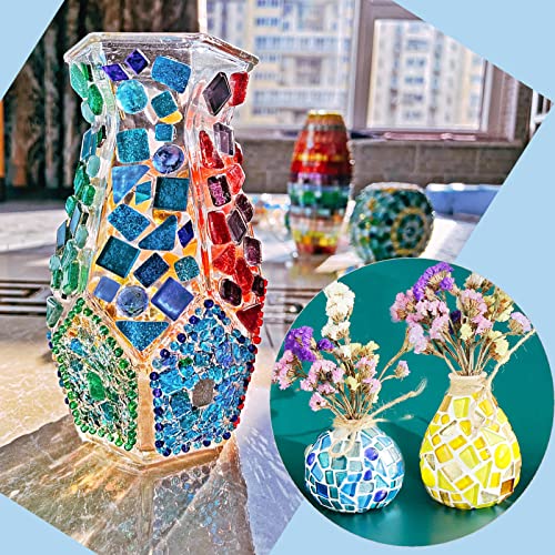 Assorted Green Irregular Crystal Mosaic Tiles (9 Ounce)
