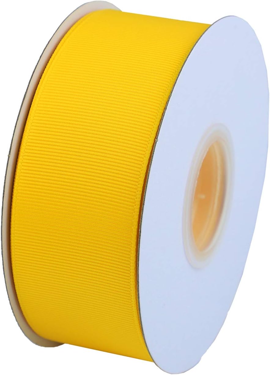 ITIsparkle 11/2" Inch Grosgrain Ribbon 25 Yards-Roll Set for Gift Wrapping Cake Decoration Party Favor Hair Braids Hair Bow Baby Shower Decoration Floral Arrangement Craft Supplies, Maize Ribbon - Crafty Corner