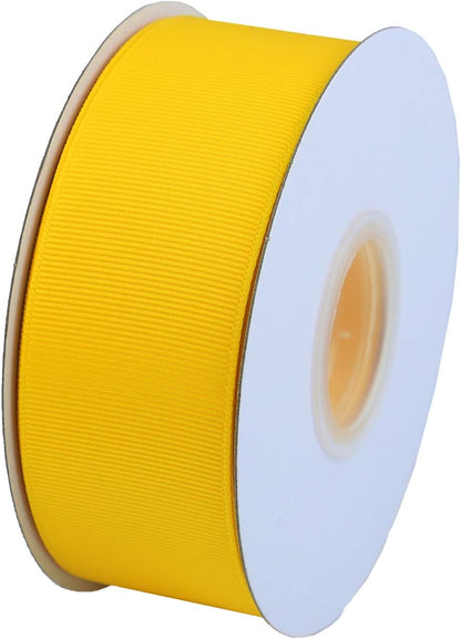 ITIsparkle 11/2" Inch Grosgrain Ribbon 25 Yards-Roll Set for Gift Wrapping Cake Decoration Party Favor Hair Braids Hair Bow Baby Shower Decoration Floral Arrangement Craft Supplies, Maize Ribbon - Crafty Corner