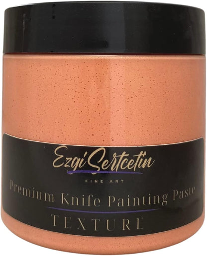 Premium Palette Knife Painting Paste|Texture Paste|Authentic Bright Colors|Ready to Use|Easy to Apply| 6oz (Coral)