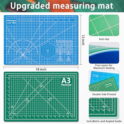 12" x 18" Art Self Healing PVC Cutting Mat