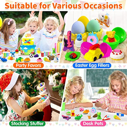 70Pcs Animal Pencil Erasers (70 Count)