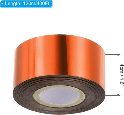 PATIKIL 1.6"x400Ft Hot Stamping Foil Paper,Heat Transfer Hot Stamping Paper Foil Roll for Leather DIY Logo Decor Craft Gift Card Package Scrapbook,Bronze