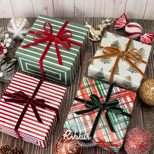 4 Rolls Velvet Ribbon (4 Count)