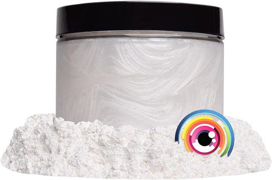 Eye Candy Pigments Premium White Mica Powder - Shiro White (25gr) - for Epoxy, Resin, Soap, Paint, Woodworking, Acrylic Pouring, Bath Bombs, Fishing Lures - DIY Arts and Crafts Additive
