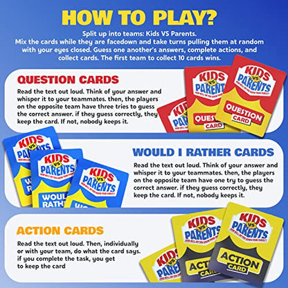 Kids VS Parents Family Card Game