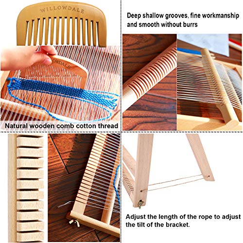 25.2" H x 19.3" W Weaving Loom with Stand for Adults