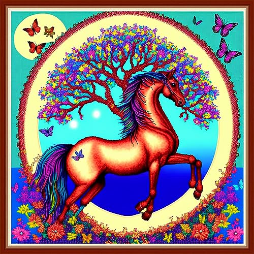 Stamped Cross Stitch Kits Full Range of Embroidery Patterns Starter Kits for Beginners Adult DIY Cross Stitches Needlepoint Kits 11CT