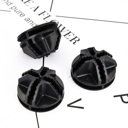 48 Pieces Cube Connectors Plastic Storage Wire Cube Organizer ABS Connectors for Modular Closet Storage Organizer and Wire Shelf (Black)