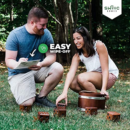 Games® 5 Big Premium Laminated Yardzee & Farkle Score Cards