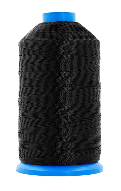 Size 207 630D T210 Black White Bonded Nylon Thread (9598 Foot)
