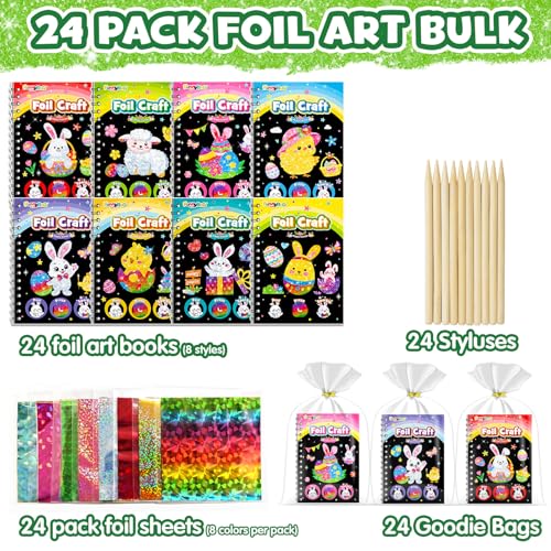 Foil Art Party Favors for Kids (24 Count)