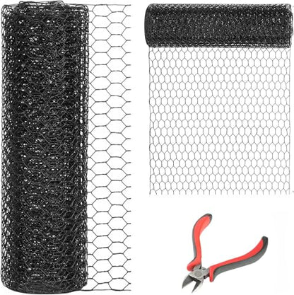 24'' x 150' Black Chicken Wire Mesh Fence