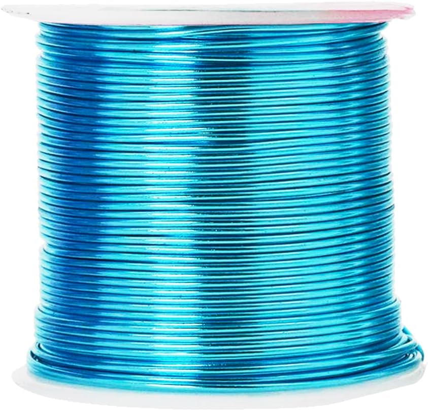 Mandala Crafts 18 Gauge Anodized Aluminum Craft Wire for Jewelry Making - 450 FT Colored Flexible Silver Lavender Purple Pink Ice Blue Turquoise Wire - Bendable for Bonsai Armature Crafting Sculpting - Crafty Corner