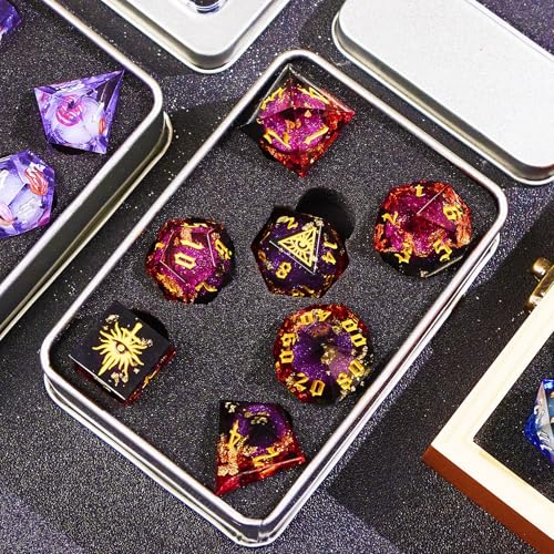The Eye of Mystery Liquid Core DND Dice Set