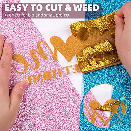 Glitter HTV Heat Transfer Vinyl Bundle