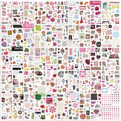 1200Pcs+ Aesthetic Sticker Book